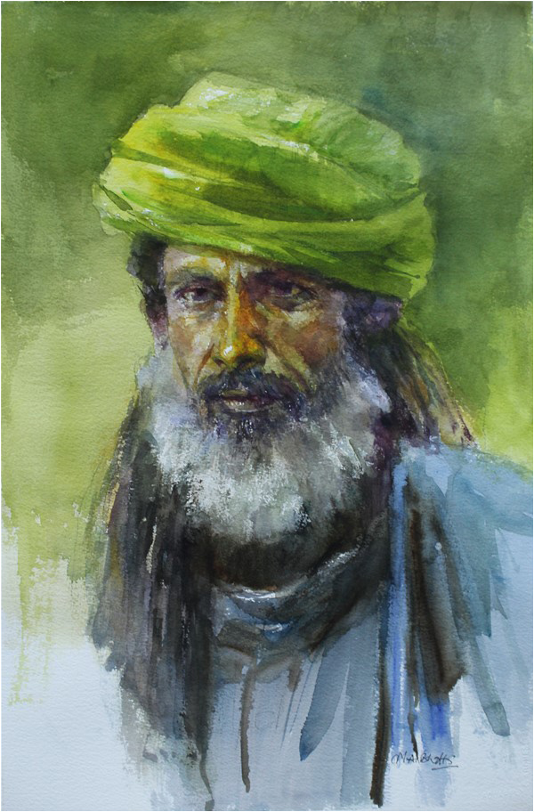 600x912 The Splendour Of Watercolours The Friday Times - Sad Man Painting