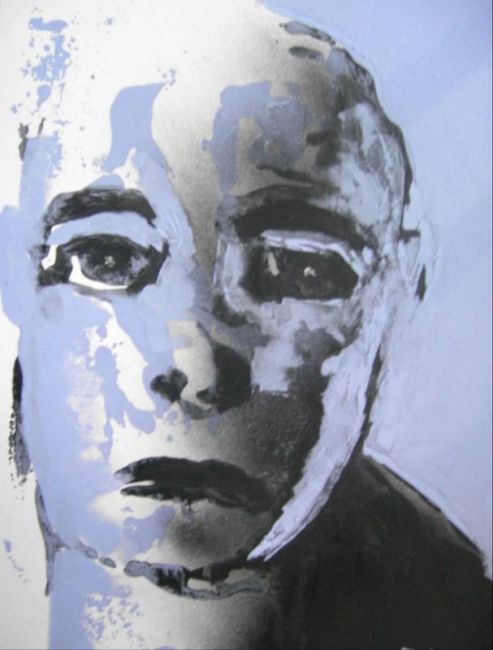 493x650 Sad Man (Mendelart) - Sad Man Painting