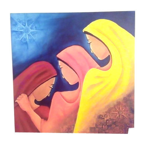 500x500 Sad Emotion Painting, Canvas Chitrakari, - Sad Painting