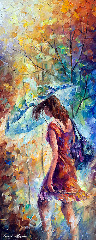 400x1000 The Aura Of Autumn 1 Palette Knife Oil Painting On Canvas By - Sad Painting