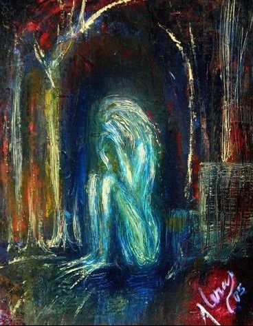 368x473 Deep Sadness (Aa Juan Lleras) - Sad Painting Abstract