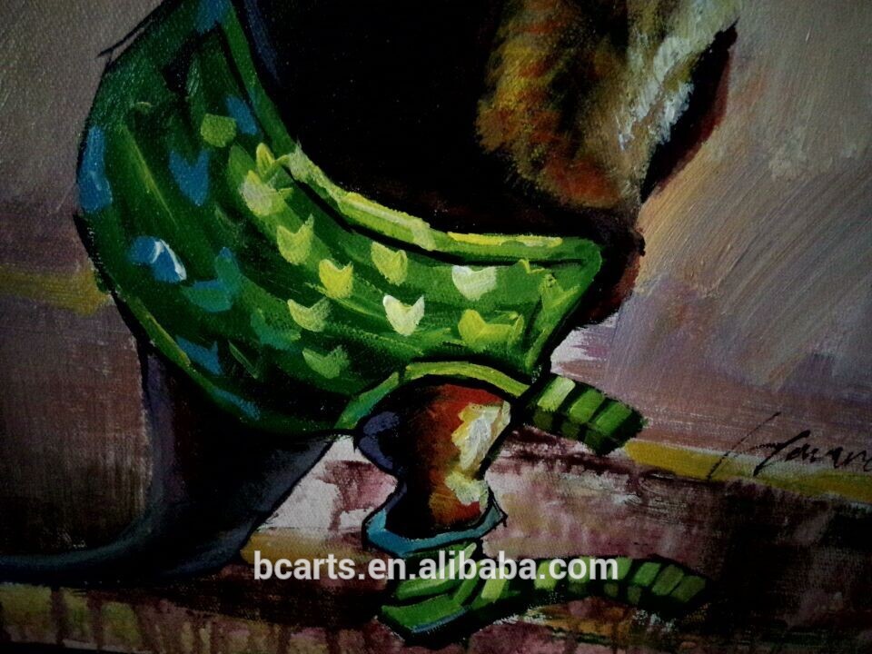 960x720 Kids Room Decoration Abstract Animal Cartoon Wearing Green Pants - Sad Painting Abstract