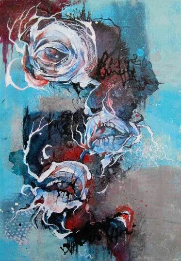 373x536 Pin By On Abstract Art - Sad Painting Abstract