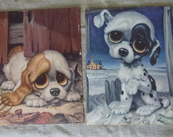 340x270 Puppeh Needs A Hug Because He Haz An Ouchie - Sad Puppy Painting