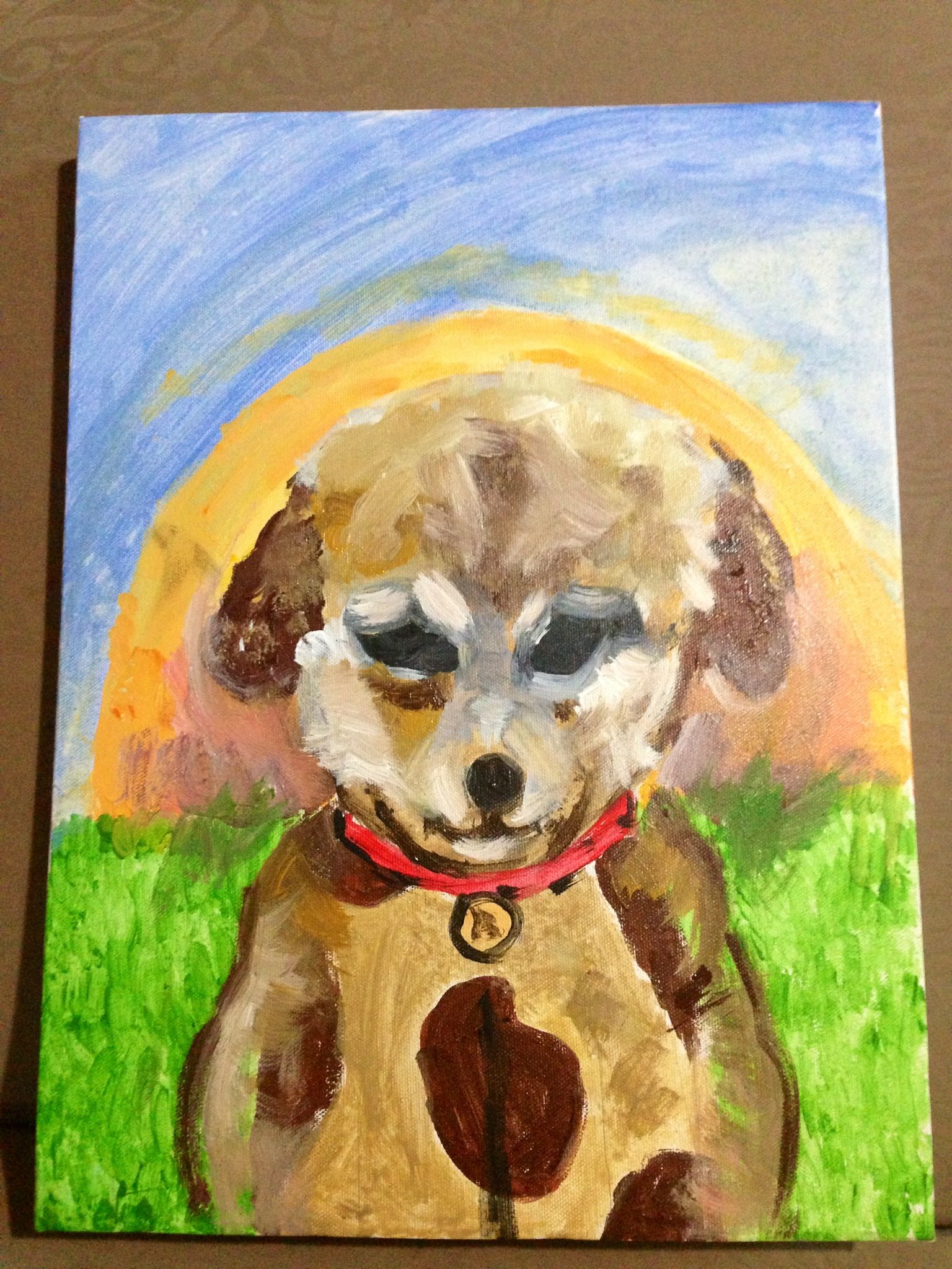 1536x2048 Sad Puppy Paintings By Armeta Anastasia Sumual - Sad Puppy Painting