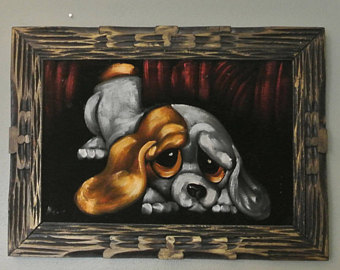 340x270 Sad Puppy Painting Etsy - Sad Puppy Painting