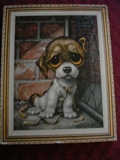 236x314 I Also Collect Those Pressed Cardboard Faux Paintings Of Pity - Sad Puppy Painting