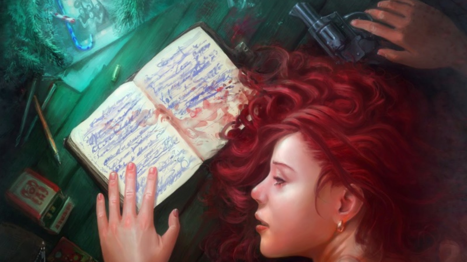 1600x900 Beautiful Sad Girl Alone In Love Sitting Crying With Feelings - Sad Woman Crying Painting