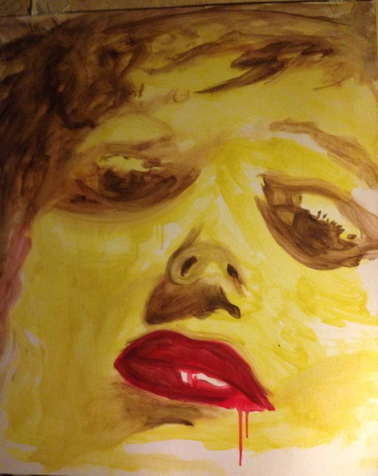 770x969 Saatchi Art Sad Woman Painting By Gio Sacco - Sad Woman Painting