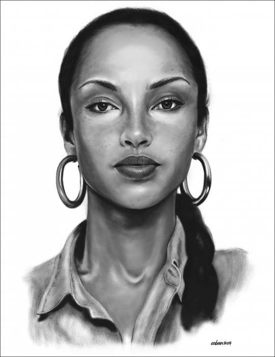 540x700 Sade Adu Painting~ I Got This Pic From The Sade Adu Facebook Page - Sade Painting