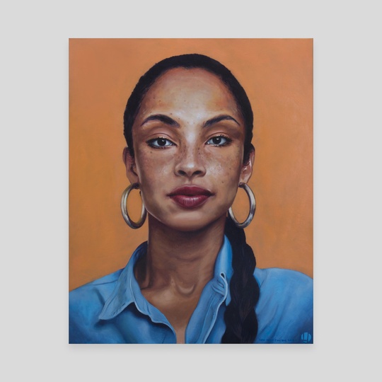 540x540 Helena Sade Adu, An Art Canvas By Lukas Damgaard - Sade Painting