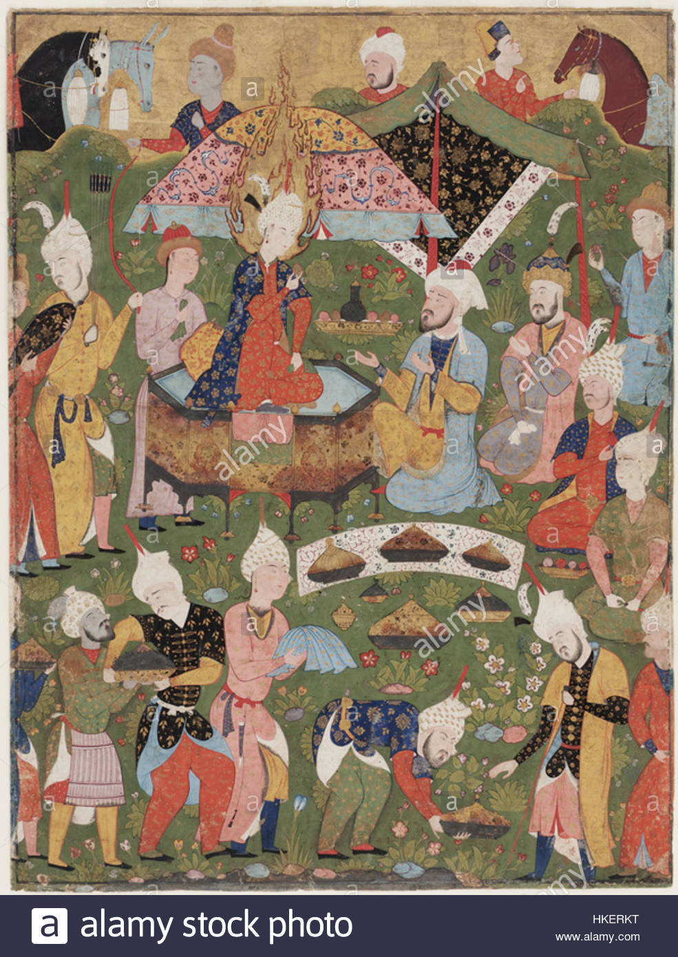 985x1390 Safavid Dynasty, Joseph Enthroned From A Falnama (Book Of Omens - Safavid Painting