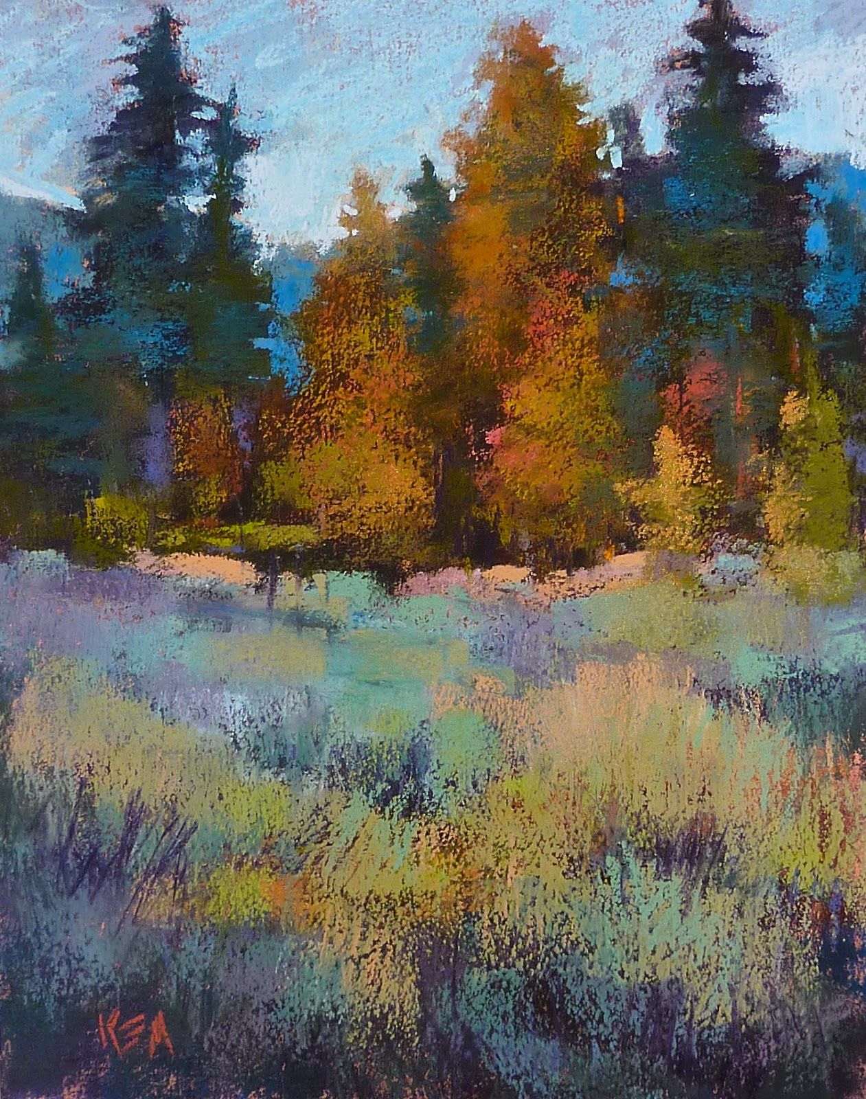 1261x1600 Painting My World Pastel Demo .trees And Sagebrush On Mystery - Sagebrush Painting