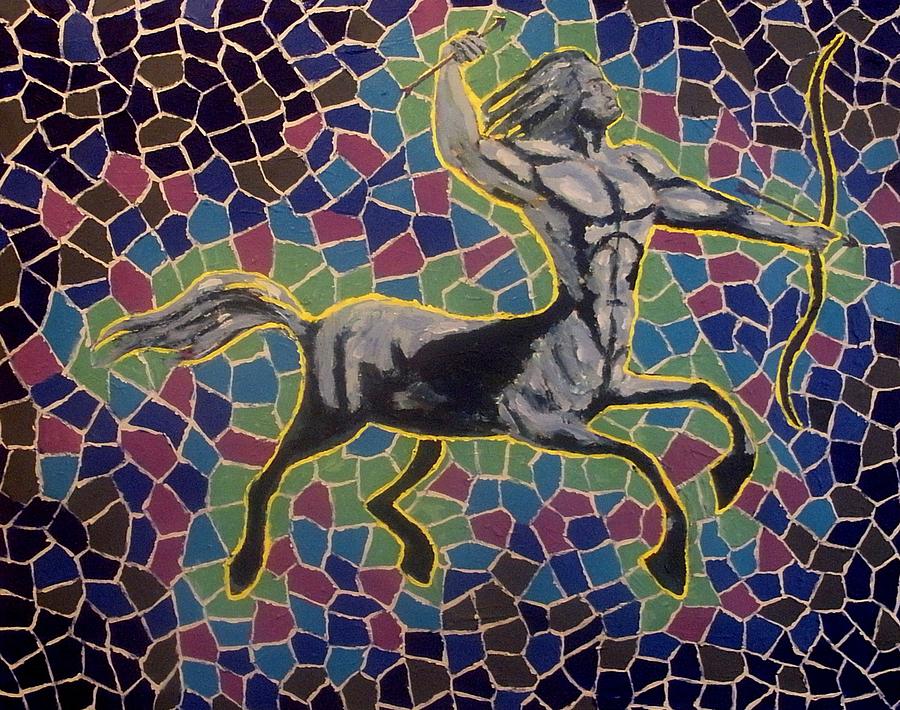 900x710 Sagittarius Painting By Mats Eriksson - Sagittarius Painting