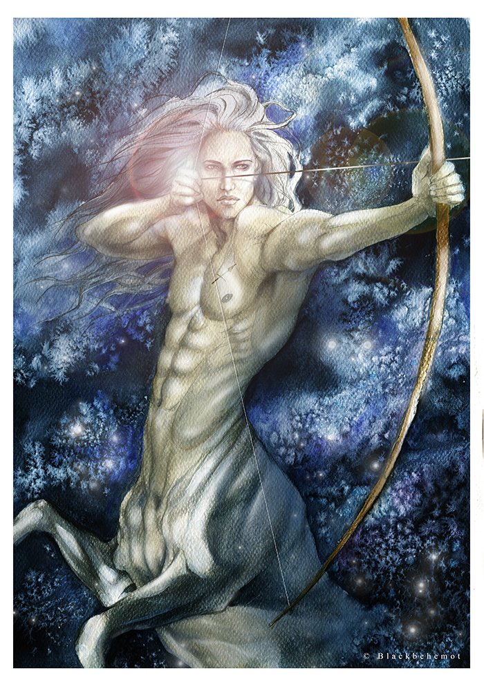 700x990 Sagittarius By Blackbehemot - Sagittarius Painting