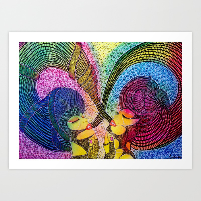 700x700 Scorpio Amp Sagittarius Art Print By Lunaportnoi Society6 - Sagittarius Painting