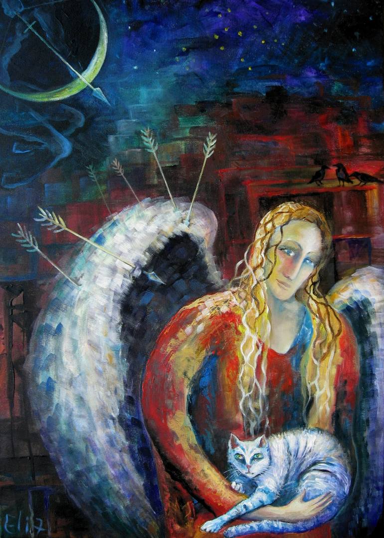 770x1078 Saatchi Art Angels Of Zodiac. Sagittarius The Archer Centaur - Sagittarius Painting