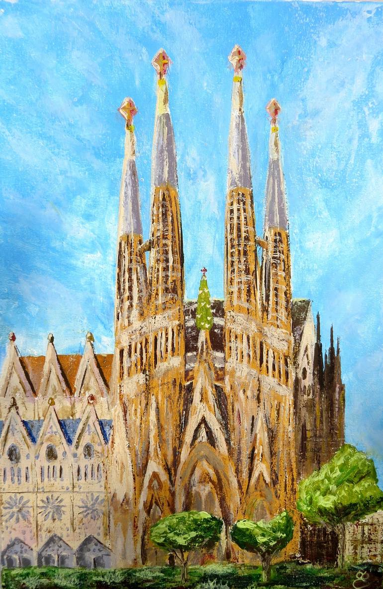 770x1184 Saatchi Art Sagrada Familia Painting By Dmytro Yeromenko - Sagrada Familia Painting