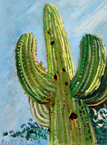 222x300 Saguaro Painting - Saguaro Cactus Painting