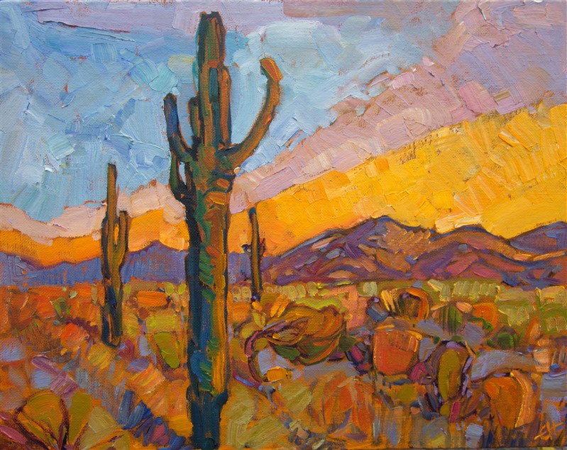 799x635 Saguaros - Saguaro Painting