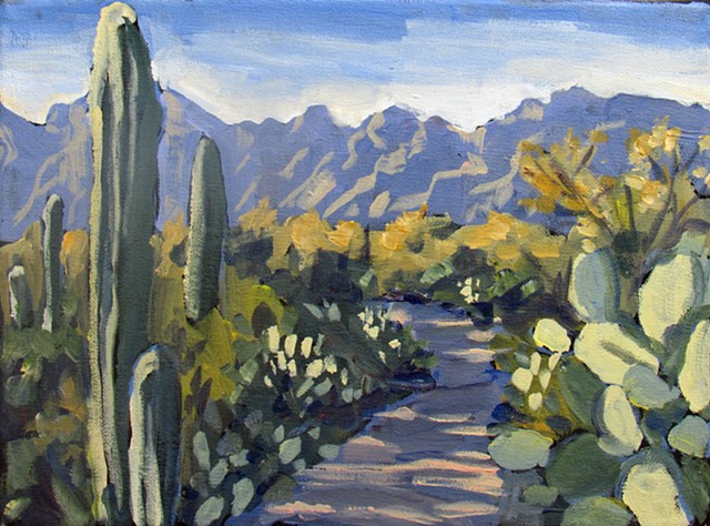 640x474 Ben Hamburger Art - Saguaro Painting