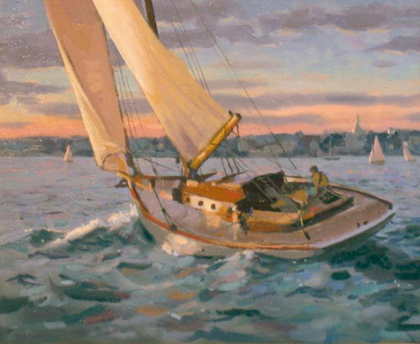 600x491 How To Enjoy This Sailboat Oil Painting - Sailboat Oil Painting