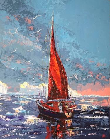 Sailboat Oil Painting At PaintingValley.com | Explore Collection Of ...