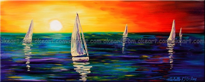 Sailboat Painting On Canvas