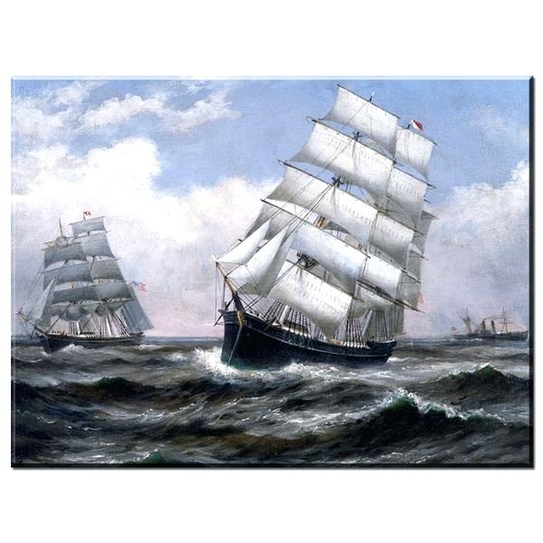 600x600 Famous Sailboat Paintings Appleadpro.club - Sailboat Painting On Canvas