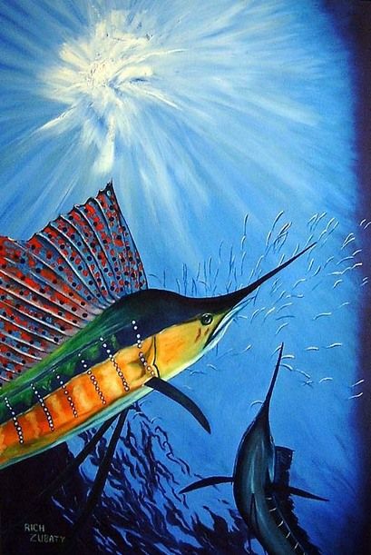 Sailfish Painting at PaintingValley.com | Explore collection of ...