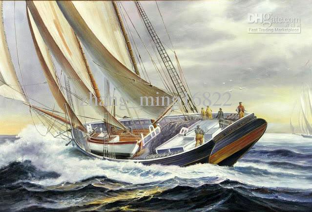 Sailing Oil Painting