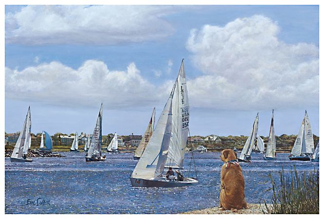 665x450 Sailing, Original Oil Painting By The Fine Artist Eric Soller - Sailing Oil Painting