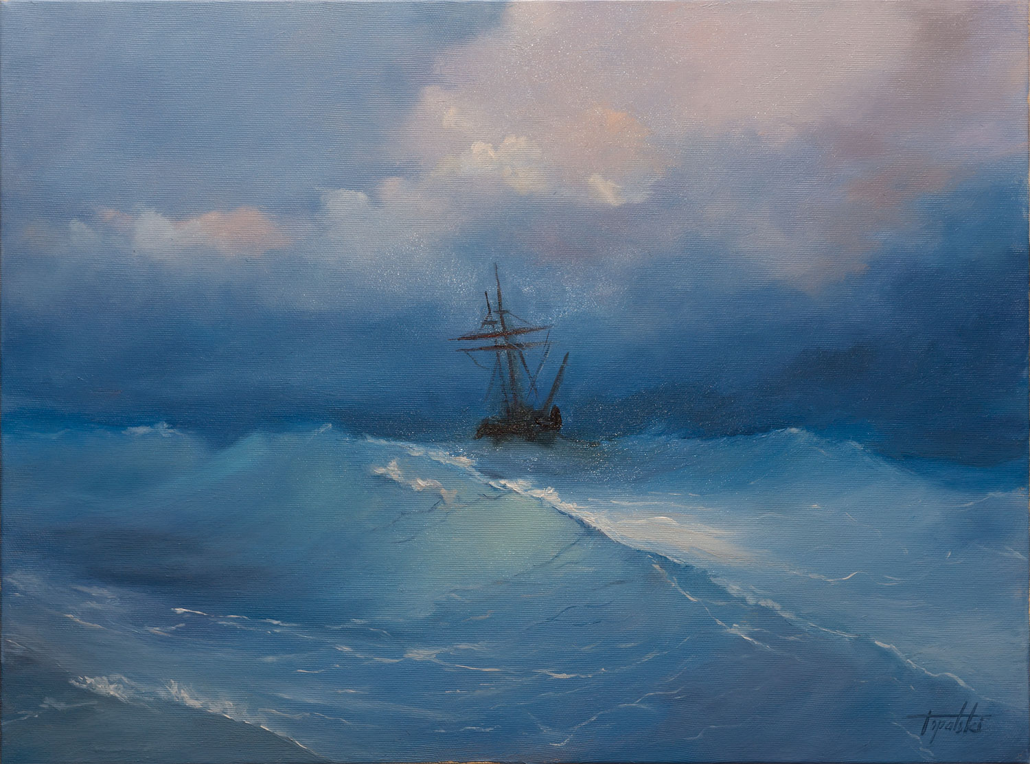 1500x1113 Sailing Oil Painting Fine Arts Gallery - Sailing Oil Painting