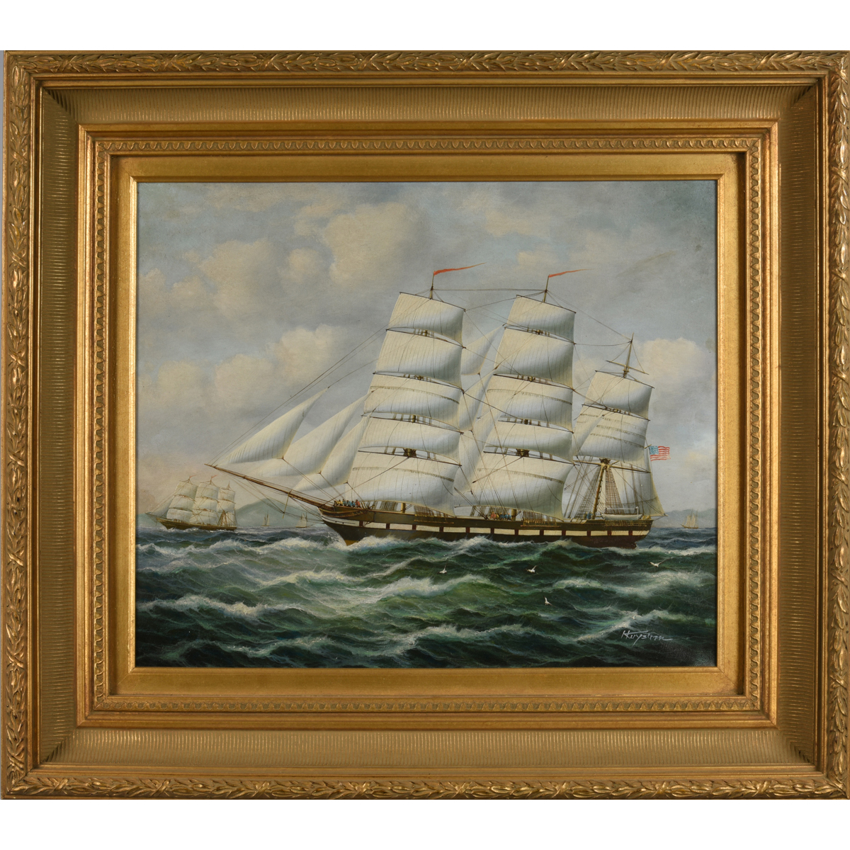 1200x1200 Oil Painting - Sailing Oil Painting