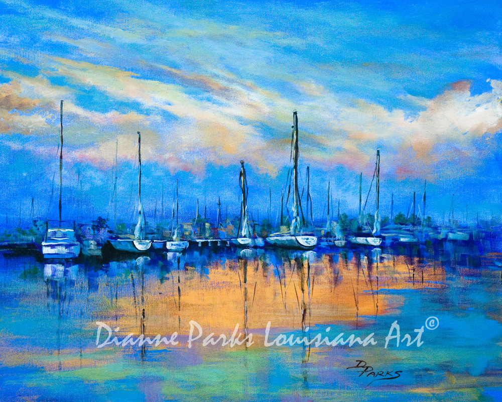 1000x800 Sailboats - Sailing Painting