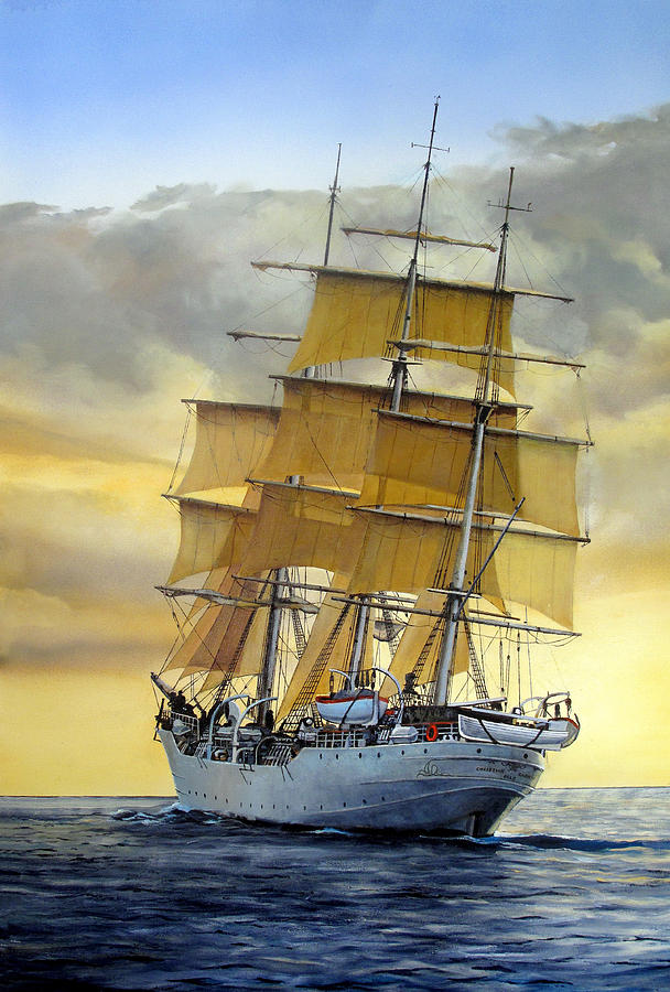 608x900 Sailing Paintings Fine Art America - Sailing Painting