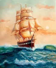 185x225 Sailing Ship Painting Ebay - Sailing Painting