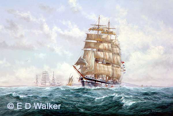 600x404 Marine Artist, Original Ship Oil Paintings - Sailing Ship Oil Painting