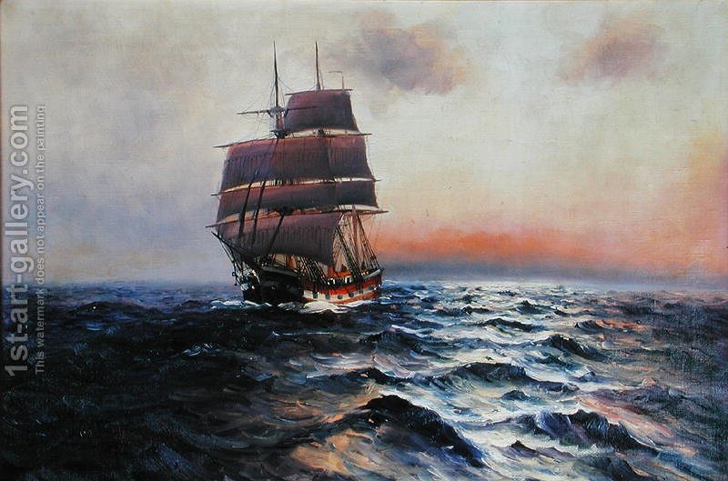 800x529 Sailing Ship - Sailing Ship Oil Painting