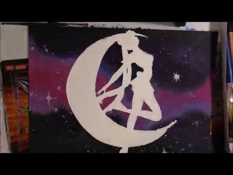 480x360 Sailor Moon Painting Time Lapse - Sailor Moon Painting