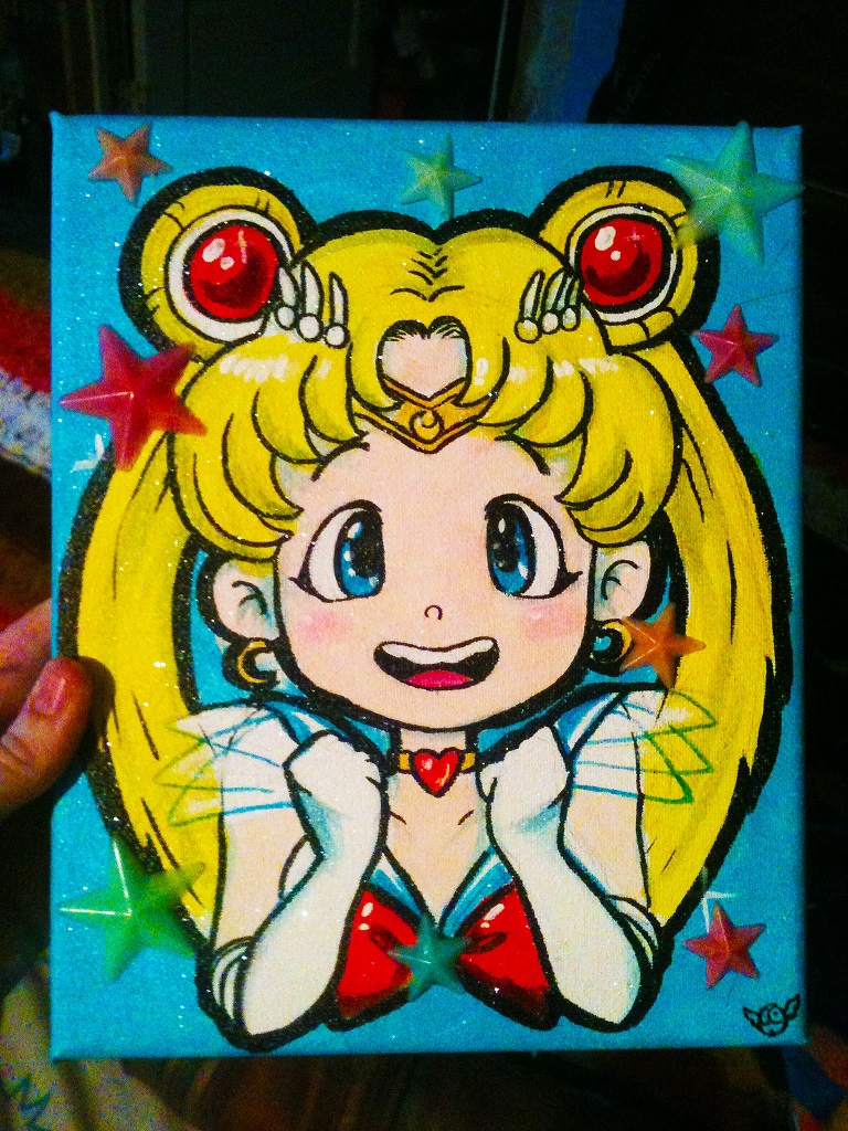 768x1024 Sailor Moon Painting By Doublemaximus On Newgrounds - Sailor Moon Painting