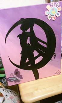 206x343 Sailor Moon Painting By Kamikazekitsunetm - Sailor Moon Painting