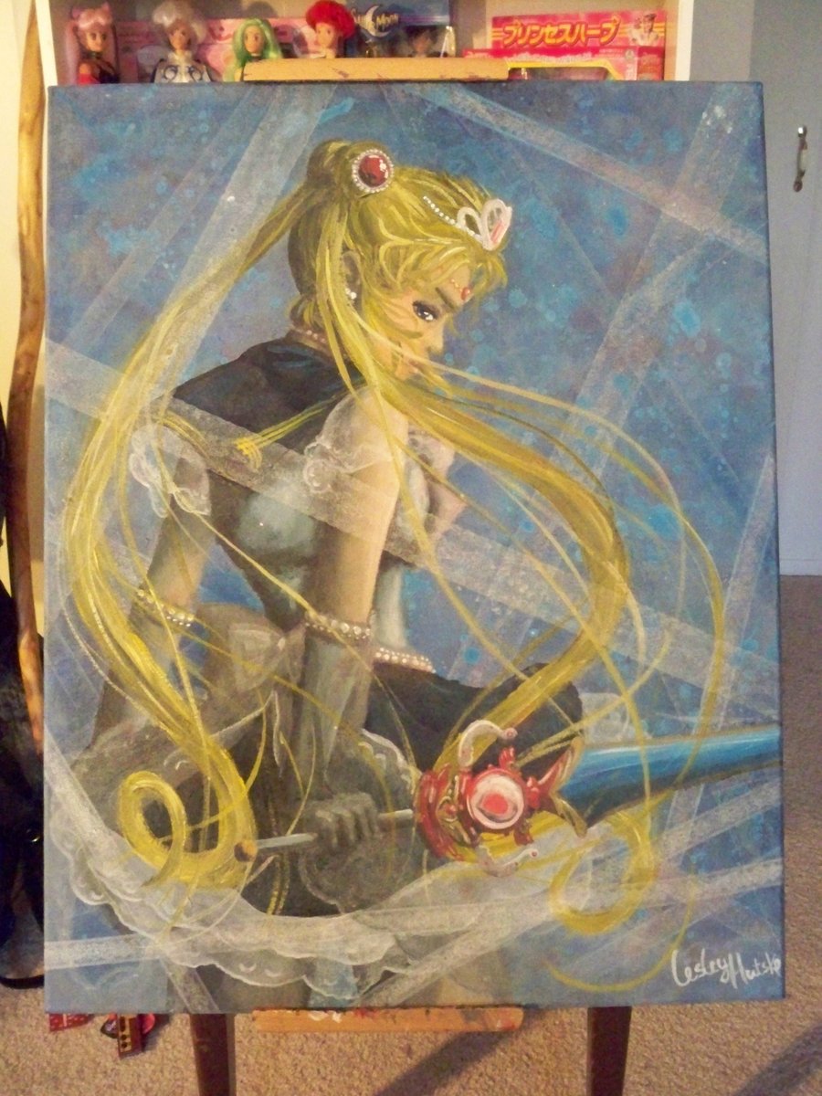 900x1200 Princess Sailor Moon And Lace By Lezzy Cat - Sailor Moon Painting