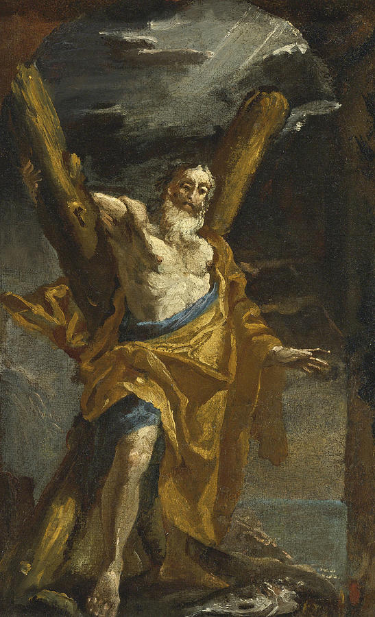 547x900 Saint Andrew Painting By Mattia Preti - Saint Andrew Painting