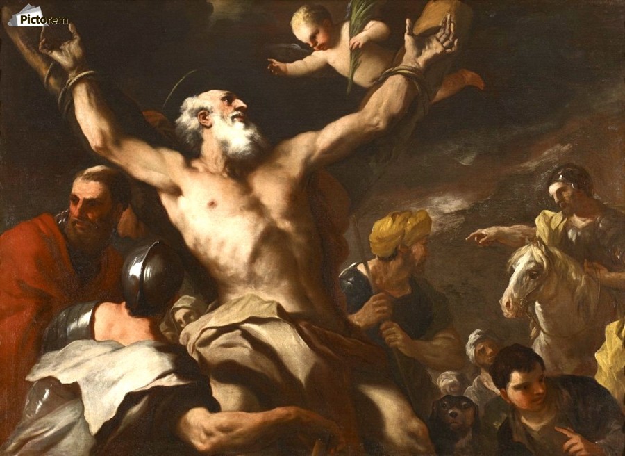 900x656 The Martyrdom Of Saint Andrew - Saint Andrew Painting