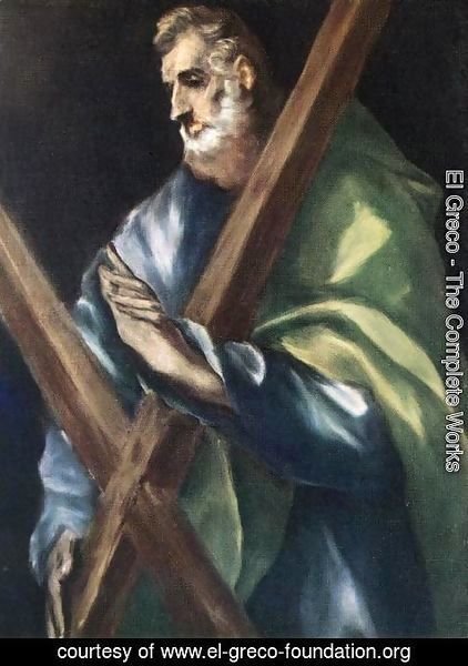 422x600 El Greco - Saint Andrew Painting