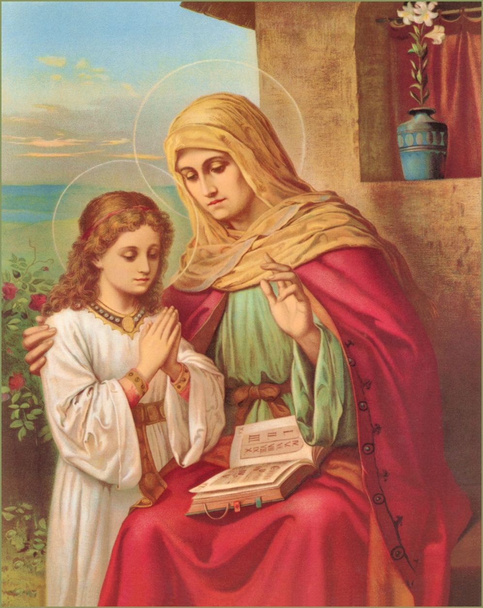 996x1254 St. Anne, Mother Of The Blessed Virgin Mary. Her Titles - Saint Anne Painting