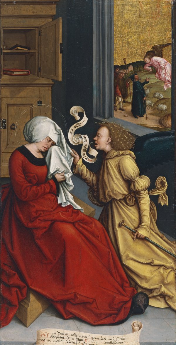 600x1173 The Annunciation To Saint Anne - Saint Anne Painting