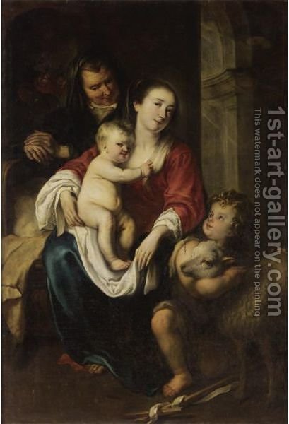 409x600 Virgin And Child With Saint Anne And Infant Saint John - Saint Anne Painting