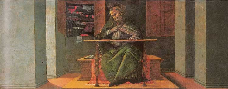 Saint Augustine In His Study Painting At PaintingValley.com | Explore ...